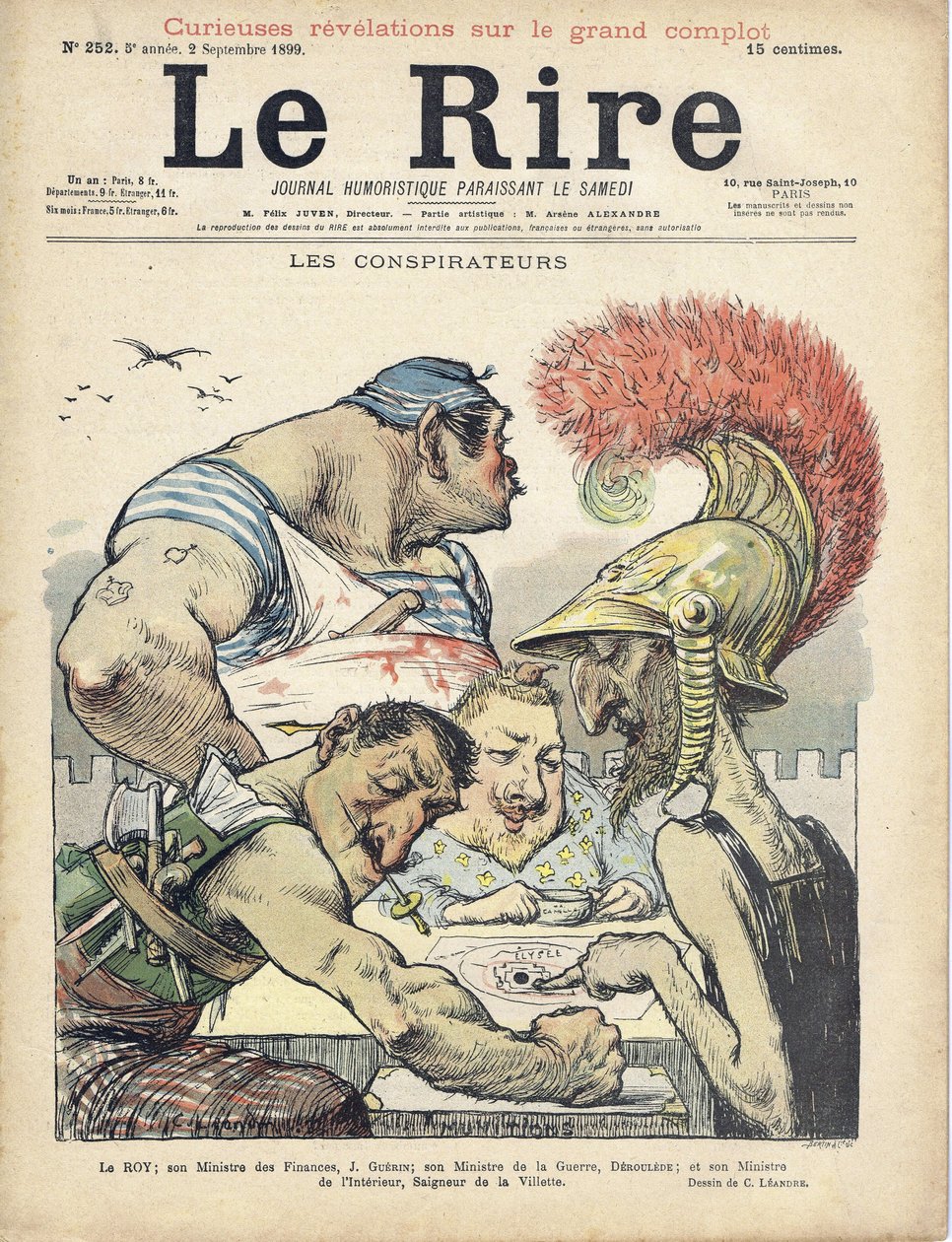 Le Rire Kapağı için Charles Leandre (1862-1934) çizimi by Charles Leandre