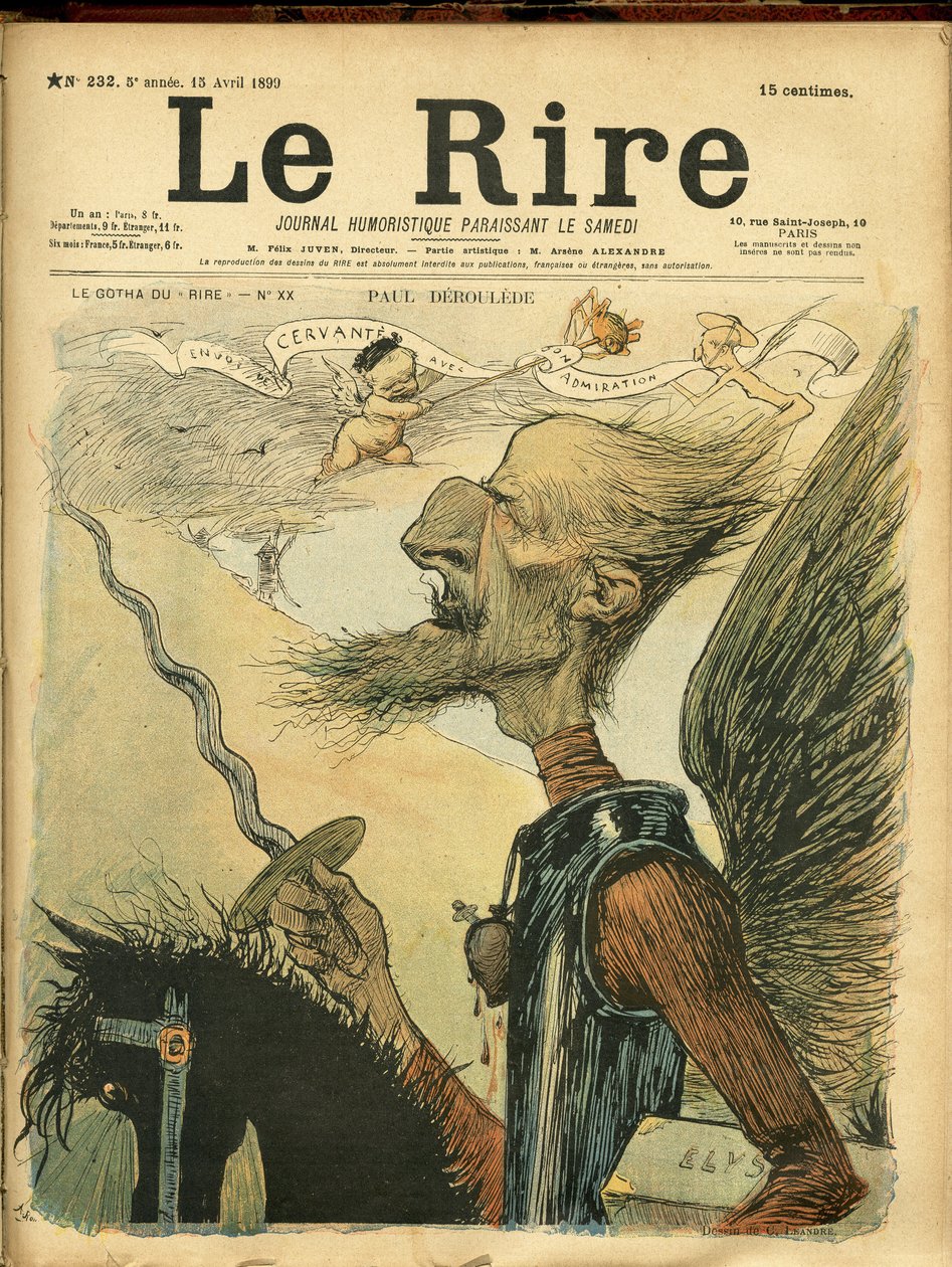 Le Rire Kapağı için Charles Leandre (1862-1934) çizimi by Charles Leandre