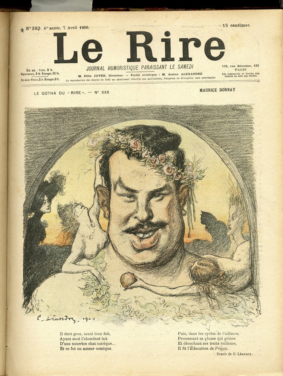 Le Rire Kapağı için Charles Leandre (1862-1934) çizimi by Charles Leandre