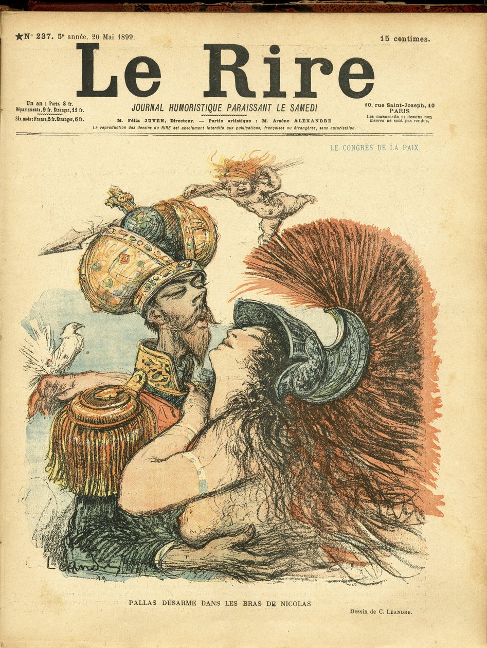 Le Rire Kapağı için Charles Leandre (1862-1934) çizimi by Charles Leandre