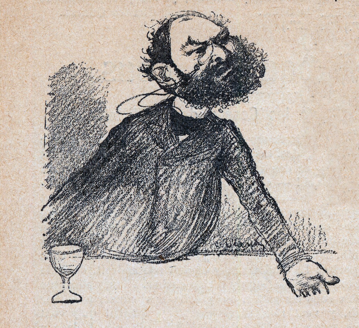 Leon Bourgeois (1851-1925) Fransız devlet adamı - Paul Bosq tarafından “Sevgili Egemenimiz” de gravür - Charles Leandre (1862-1934) 1898 - by Charles Leandre