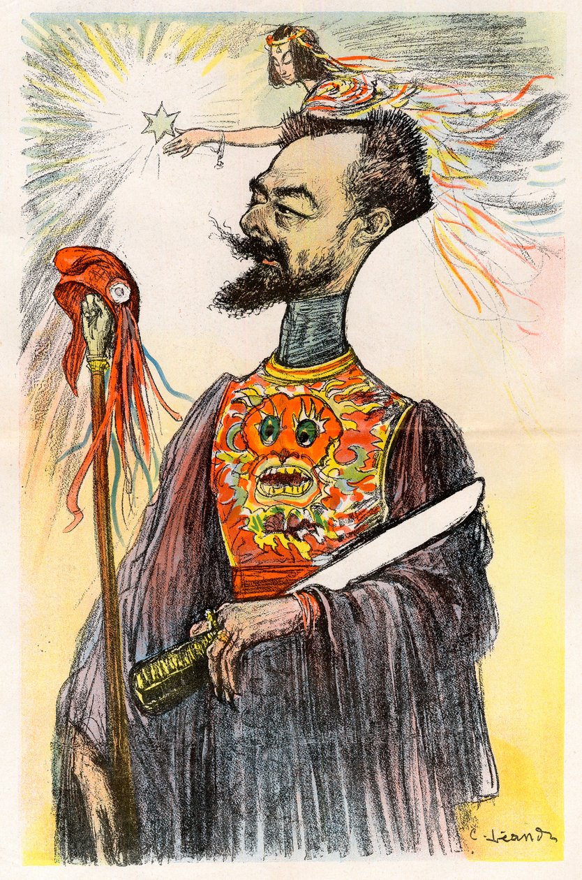 Paul Doumer (1857-1932) - Karikatür Charles Leandre (1862-1934) “”Le Rire”” 1902 by Charles Leandre