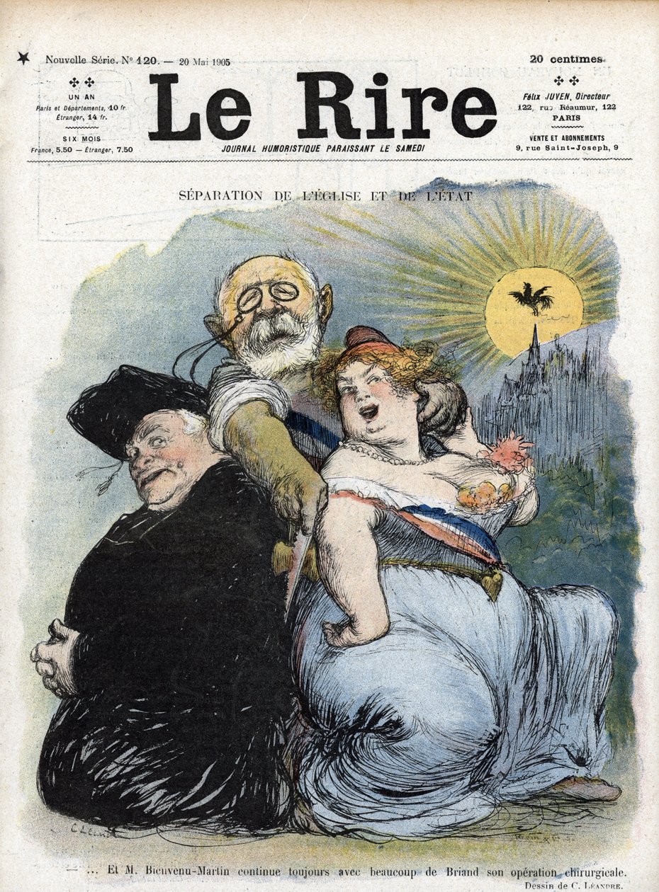 Kilise ve Devletten Ayrılma: “” Fransız politikacı Jean-Bienvenu Martin (Bienvenu-Martin) (1847-1943), Kamu Eğitimi, Güzel Sanatlar ve İbadet Bakanı, umutsuzca Kiliseyi Fransa