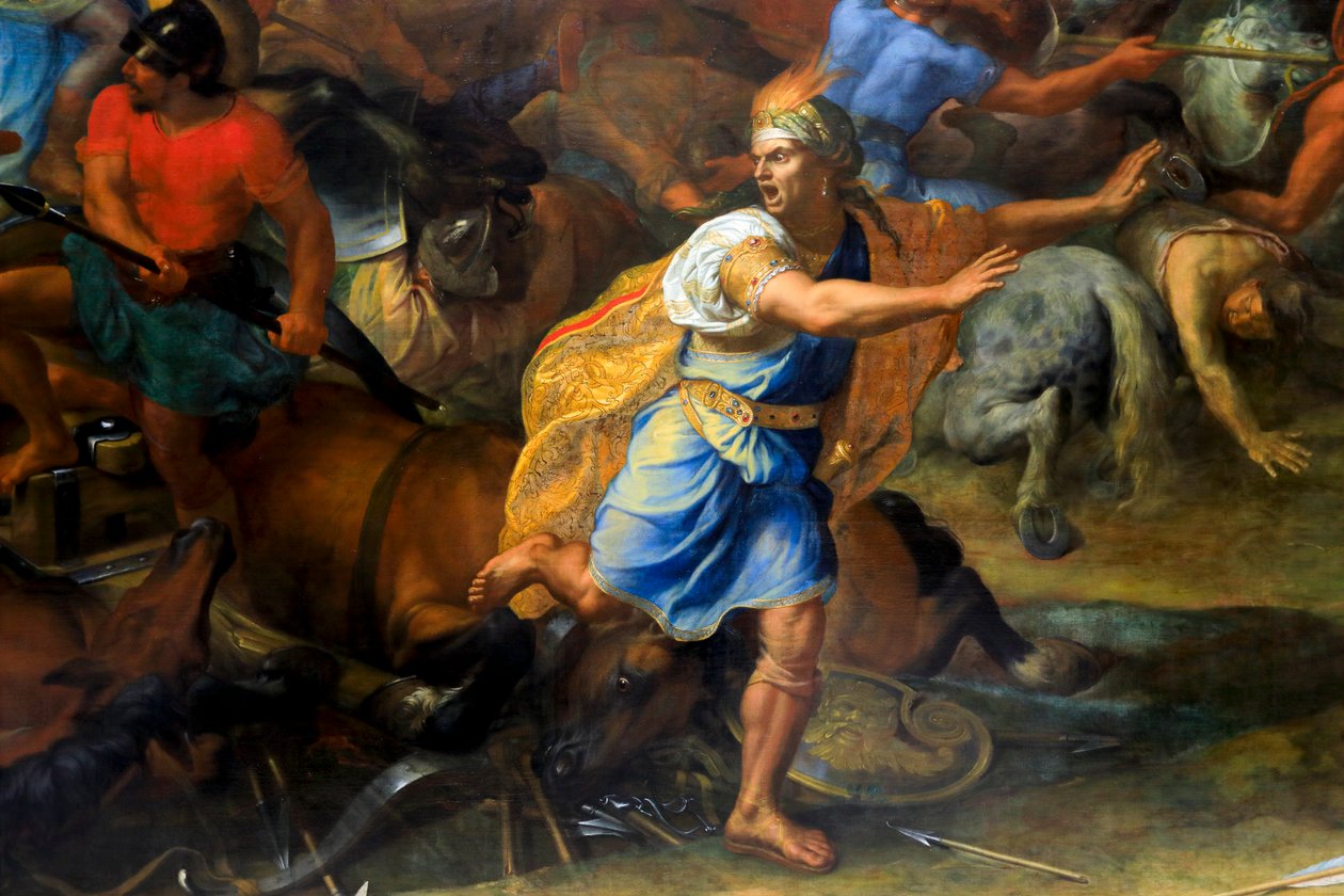 Arbela Savaşı (ayrıntı) by Charles Lebrun