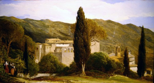 Roma yakınlarında Panoramik Görünüm (detay) (kağıt üzeri yağlı boya) (ayrıca bkz. 358270) by Charles Lock Eastlake