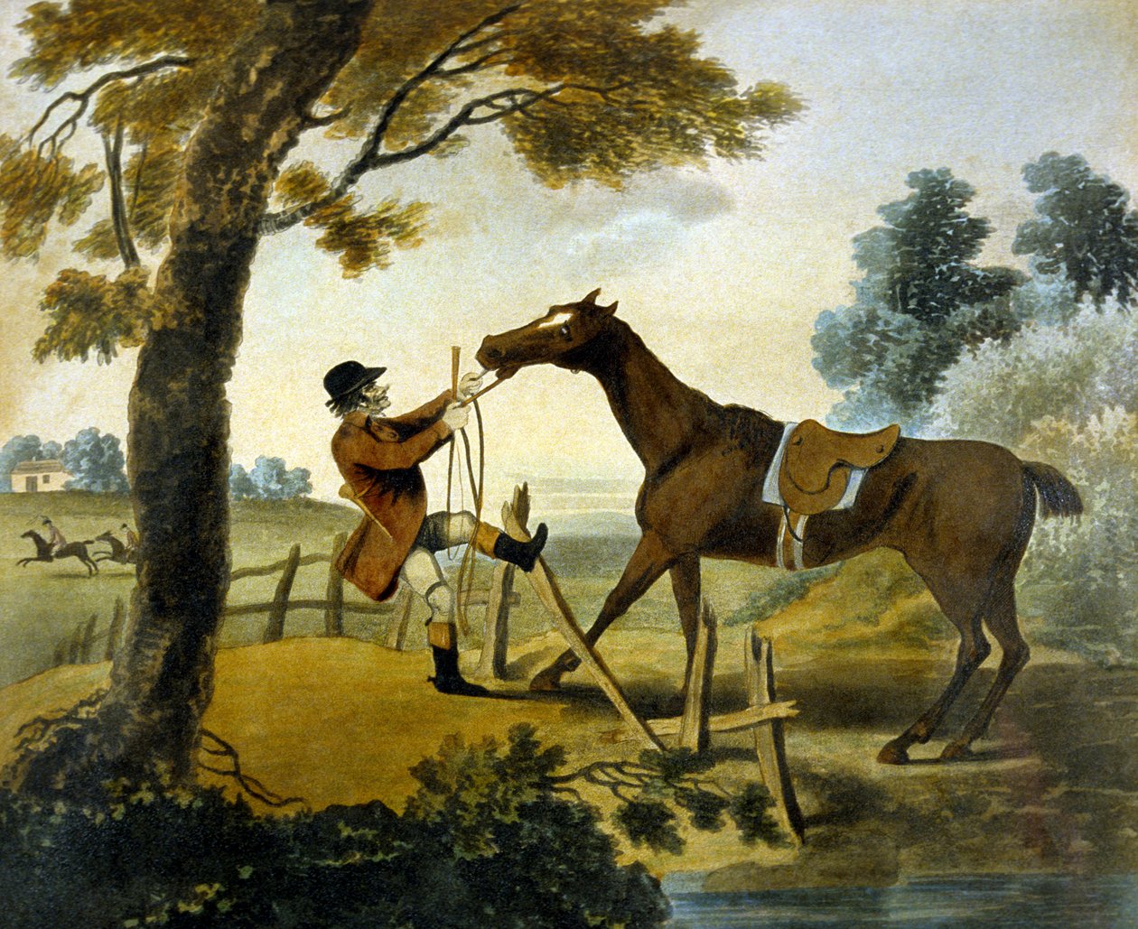 F. Jukes (1745-1812) tarafından kazınmış The Pytchley Hunt