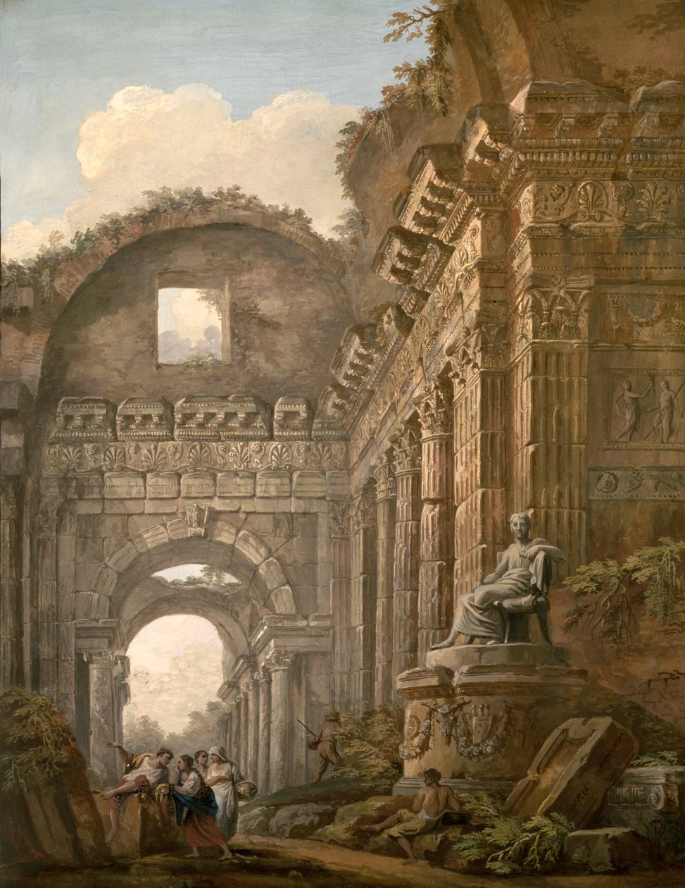 Mimari Kalıntılar by Charles Louis Clerisseau