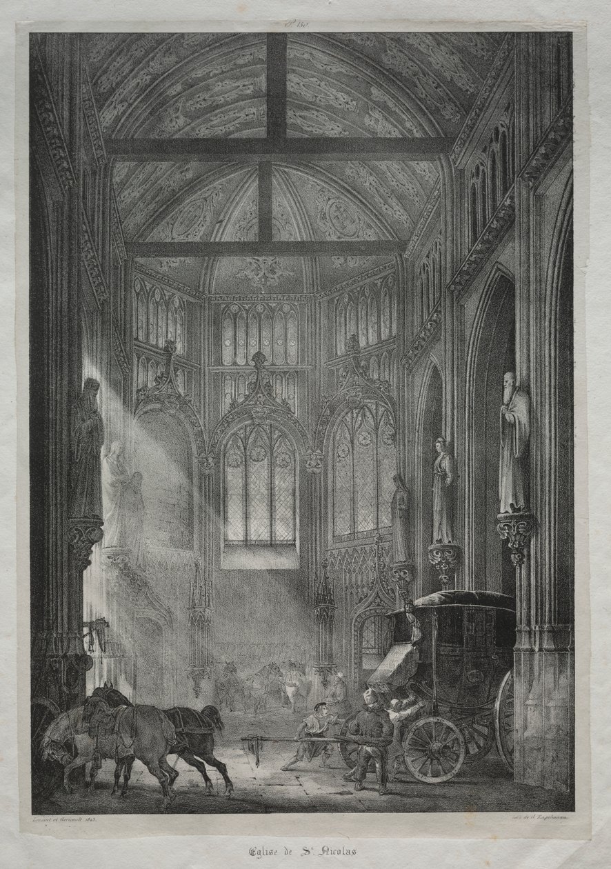 Aziz Nicholas Kilisesi, Rouen by Charles Louis Lesaint