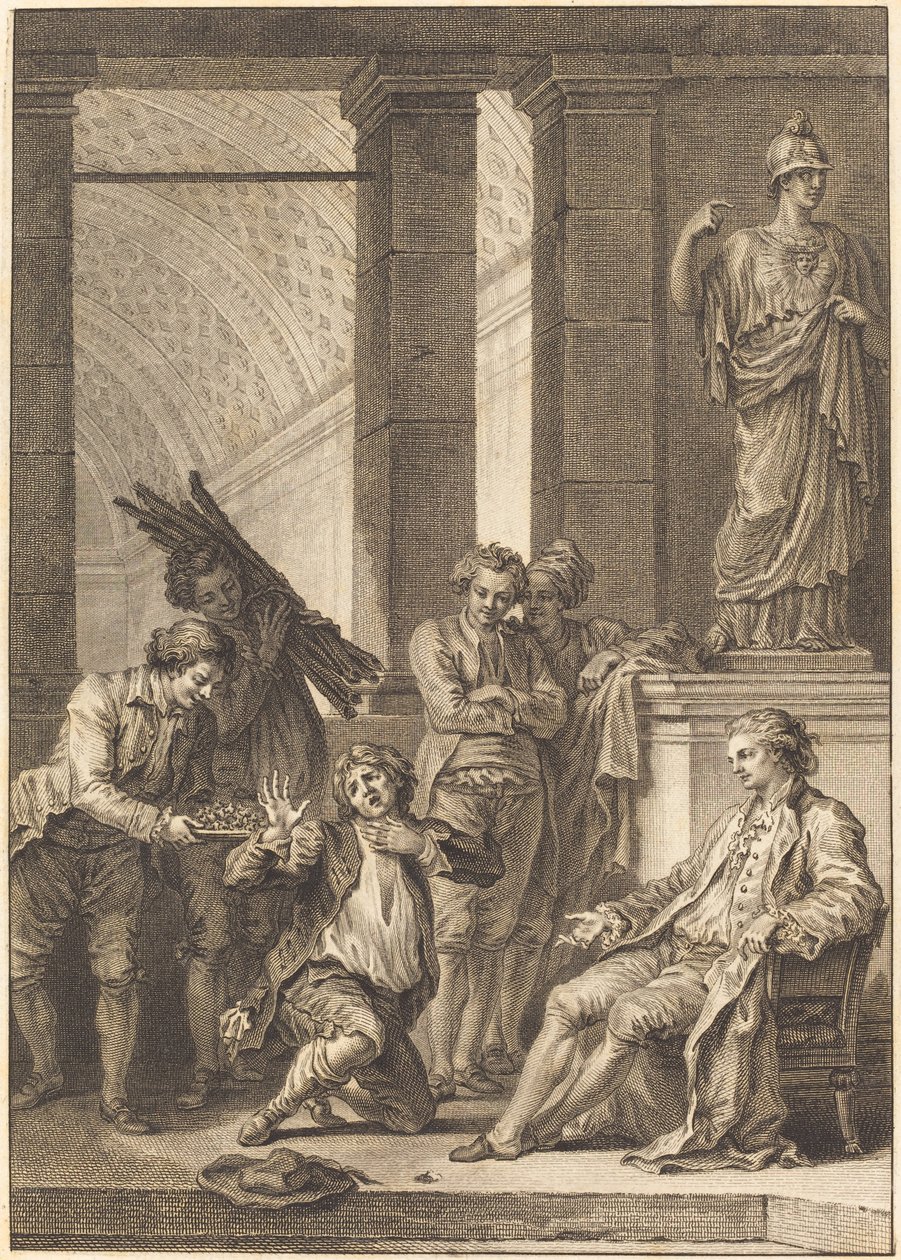 köylü by Charles Louis Lingée after Jean Honoré Fragonard