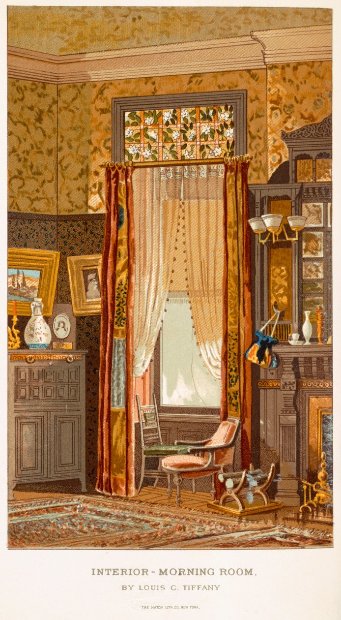 Sabah Odası 1881, Tiffany tarafından, Charles Louis, Modern Evler New York