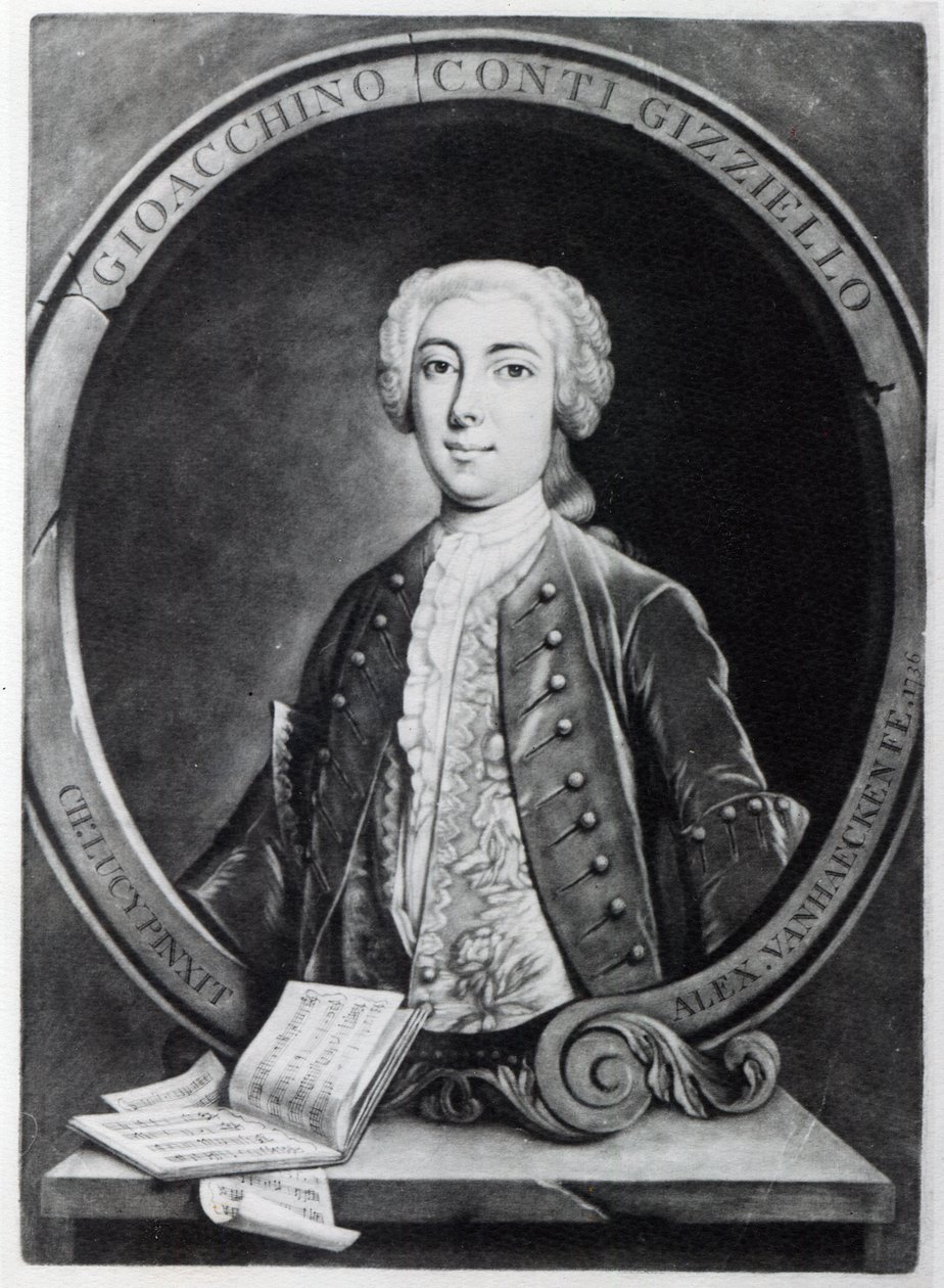 Alexander Van Haecken tarafından kazınmış Gioacchino Conti, 