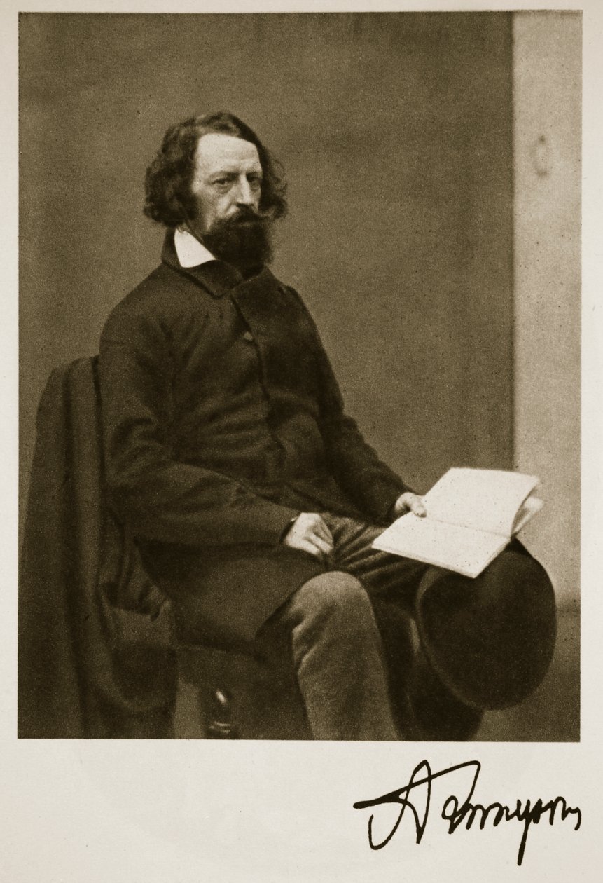 Alfred, Lord Tennyson, 28 Eylül 1857 (sepya fotoğrafı) by Charles Lutwidge Dodgson