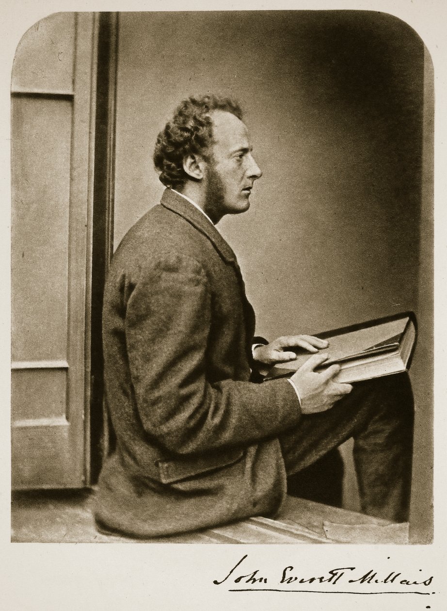 John Everett Millais, 21 Temmuz 1865 (sepya fotoğrafı) by Charles Lutwidge Dodgson