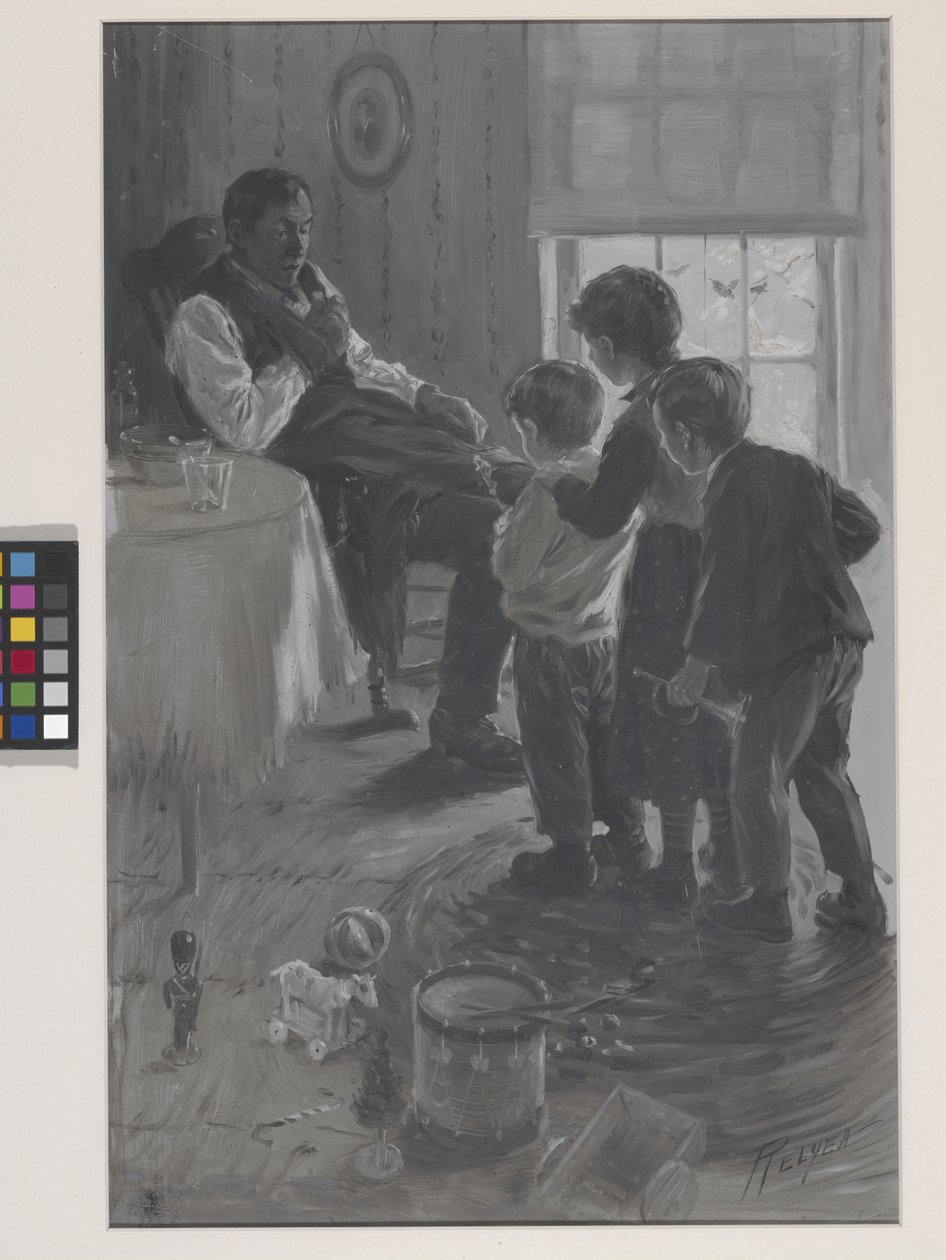 James Whitcomb Riley'nin 'Kusurlu Noel Baba'sının Ön Parçası by Charles M. Relyea