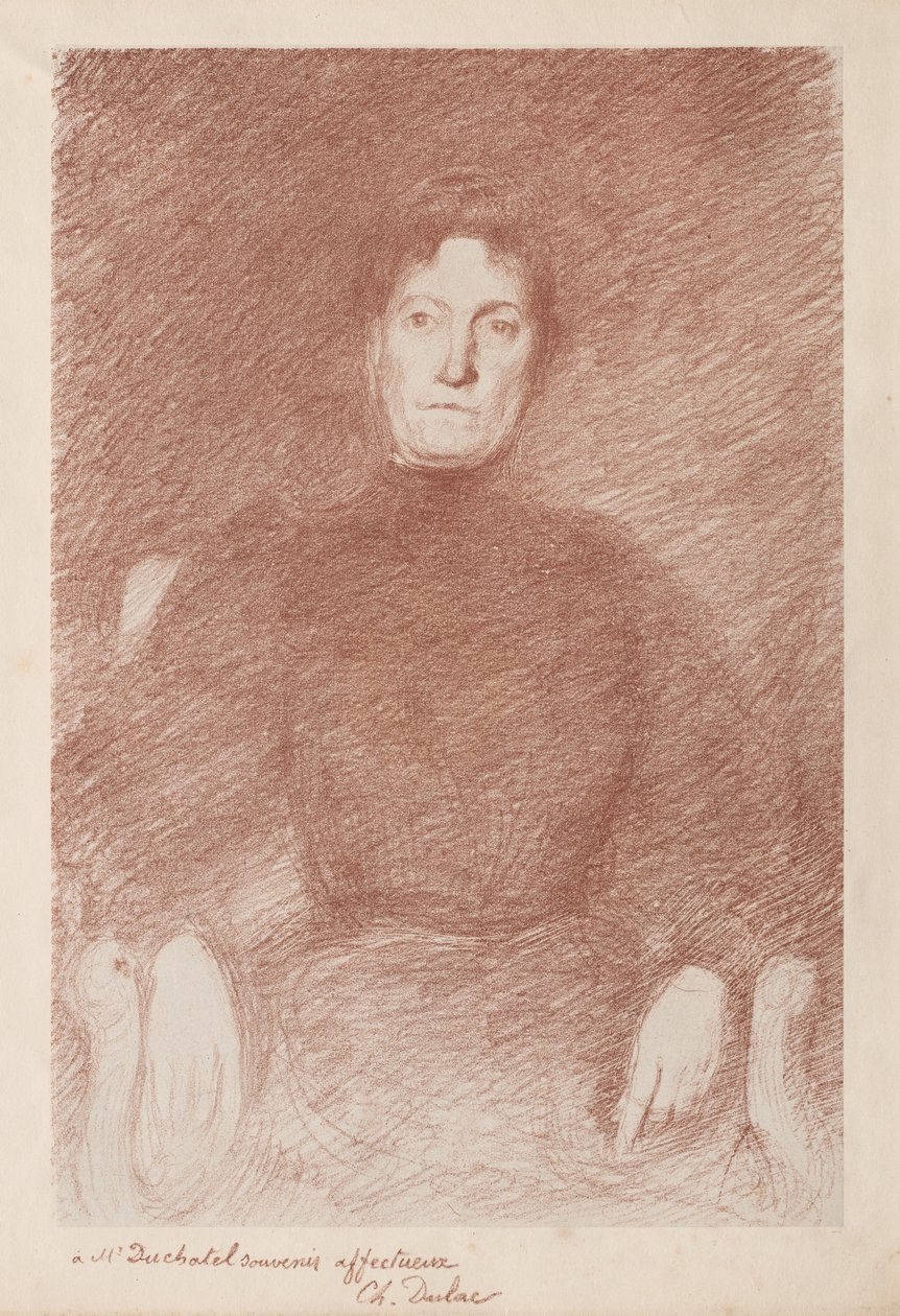 oturan kadın by Charles Marie Dulac
