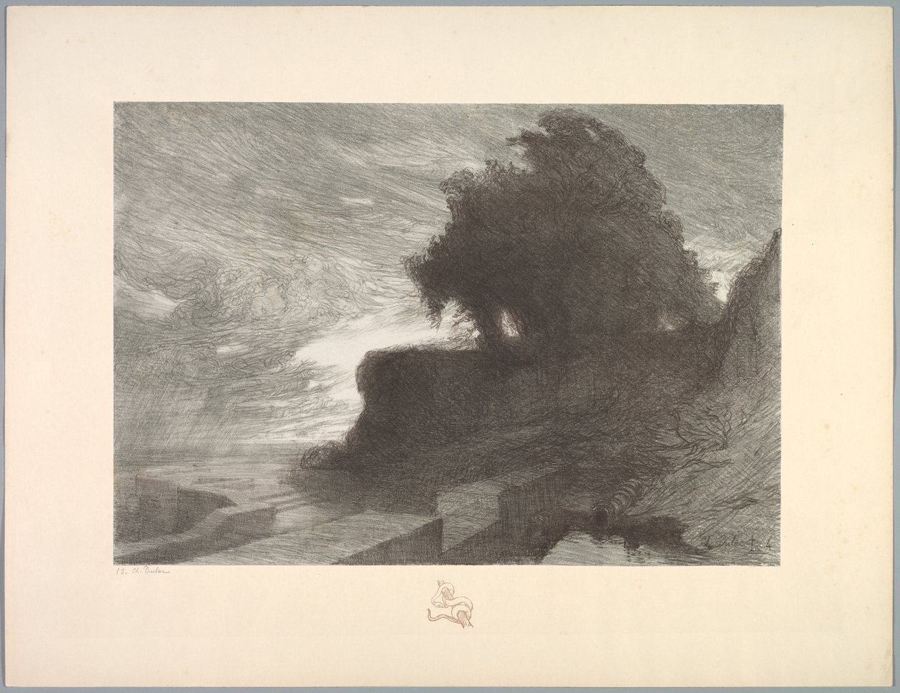 Manzara Takımı: Manzara, Levha 4, Not, Yılan, 1892-1893. by Charles Marie Dulac