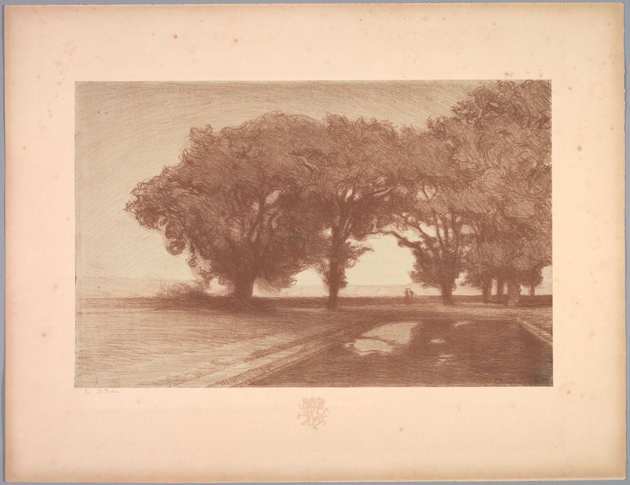 Peyzaj Takımı: Manzara, Levha 8, Not, Hercai Menekşe, 1892-1893. by Charles Marie Dulac