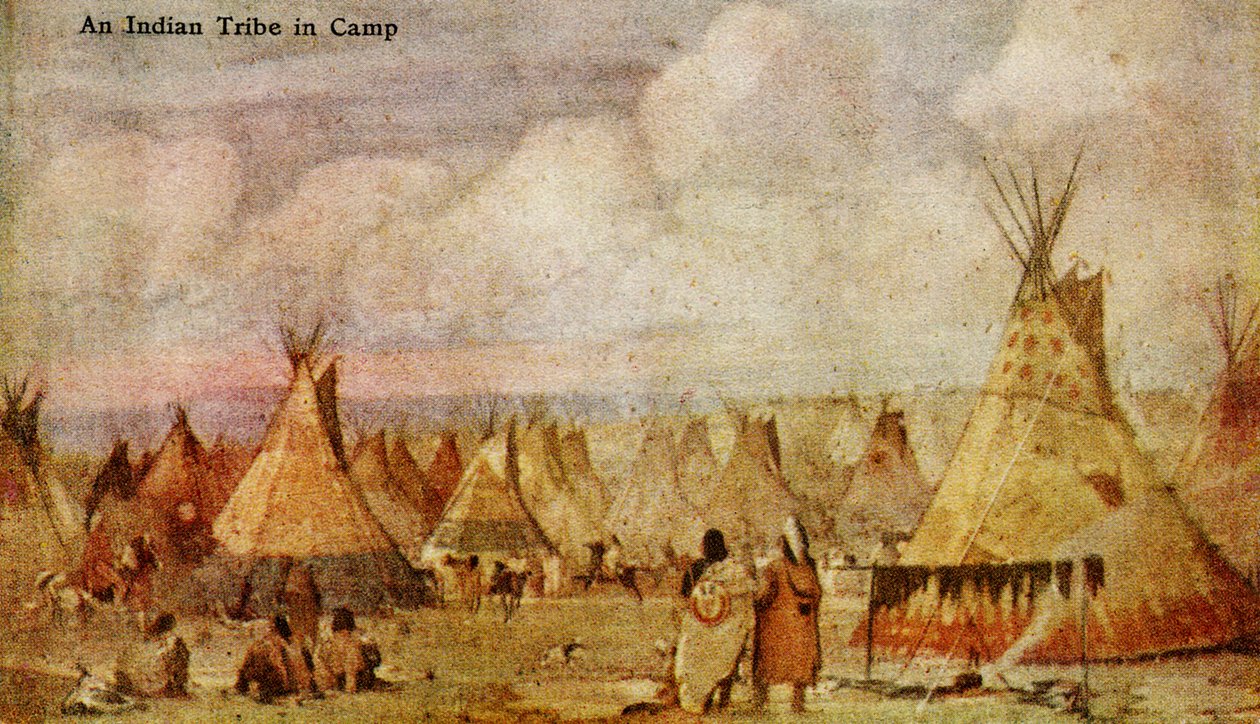 Bir Kızılderili Kampı by Charles Marion Russell
