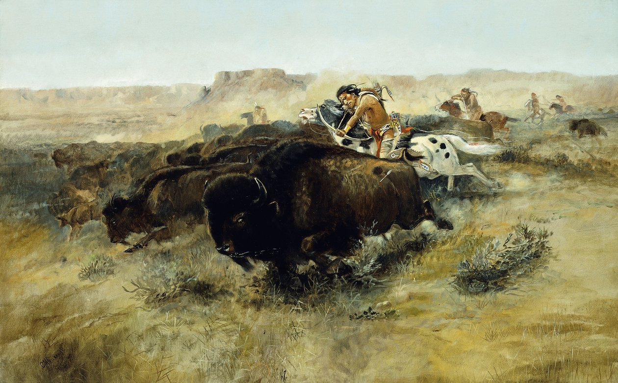 Bufalo Avı hayır. 7, 1892-1895 by Charles Marion Russell