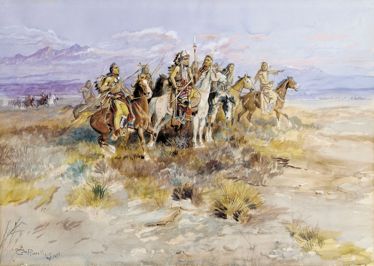 Hint İzcilik Partisi, 1897 by Charles Marion Russell
