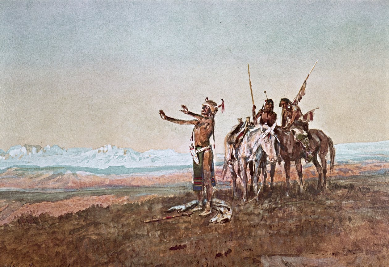 Güneşe Davet by Charles Marion Russell