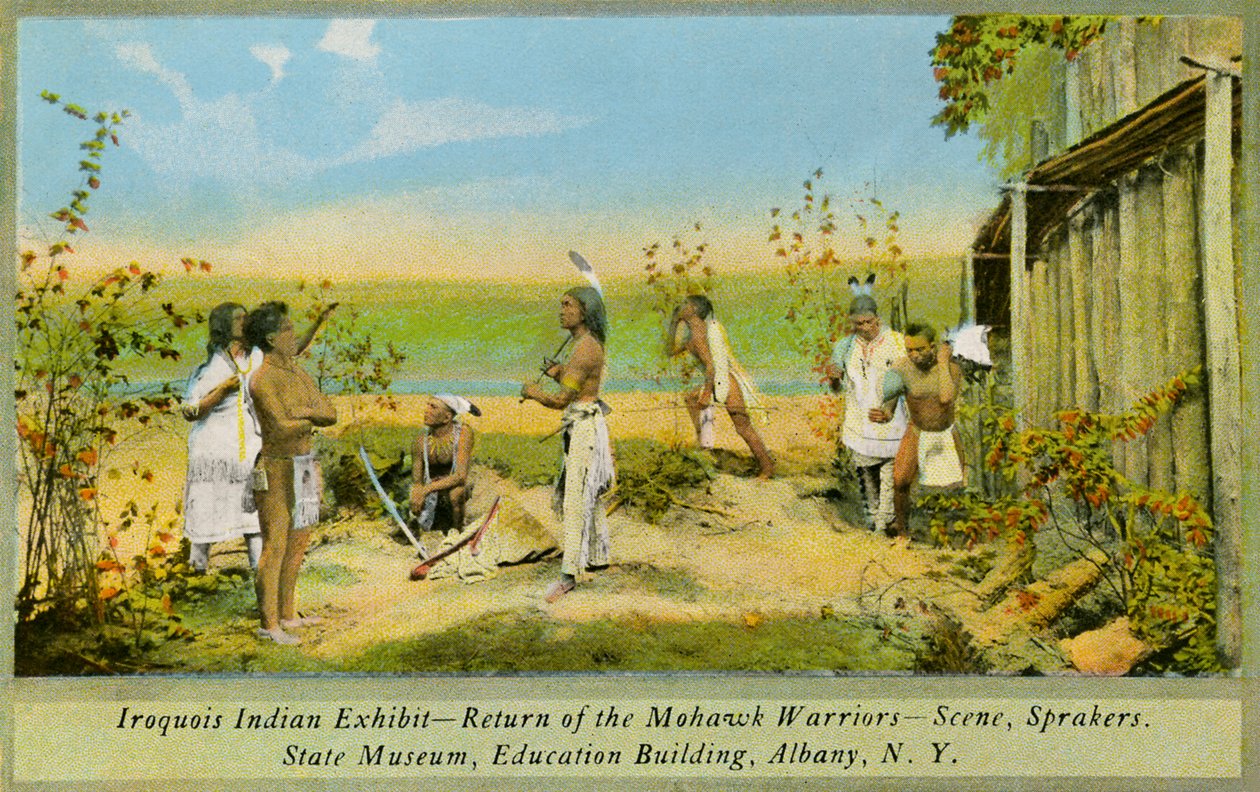 Iroquois Hint Sergisi, Eyalet Müzesi, Albany by Charles Marion Russell