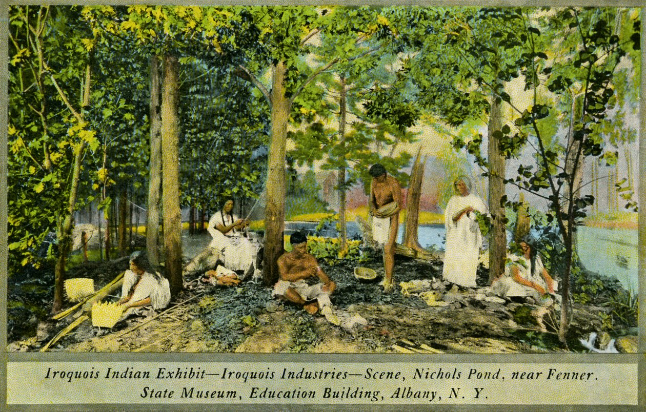 Iroquois Hint Sergisi, Eyalet Müzesi, Albany by Charles Marion Russell