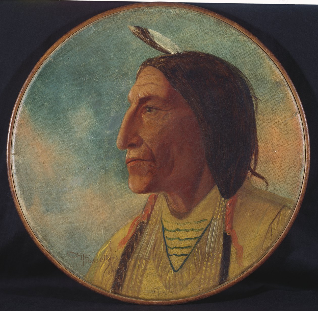 Baş Kurt Elbisesinin Portresi, 1892 by Charles Marion Russell