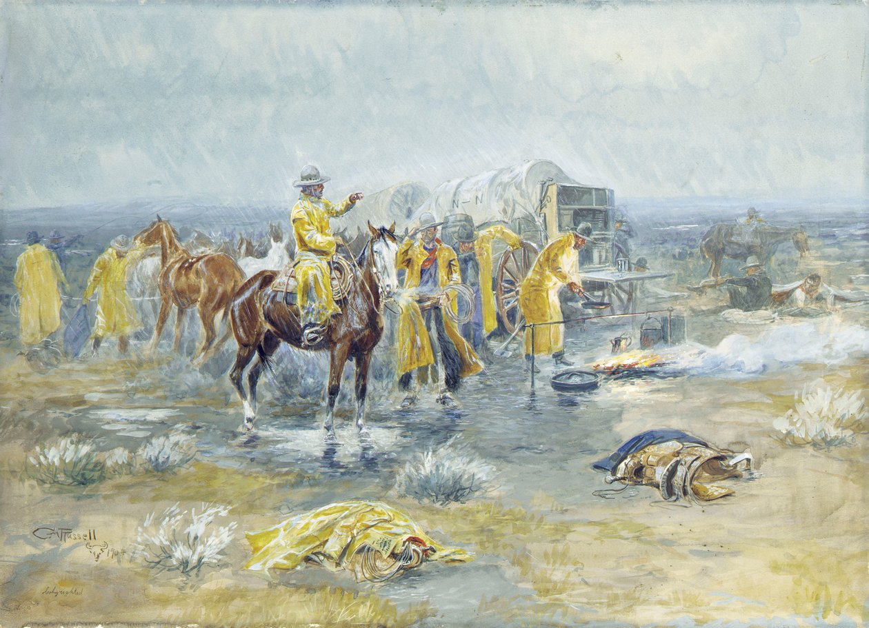 Yağmurlu Sabah, 1904 by Charles Marion Russell