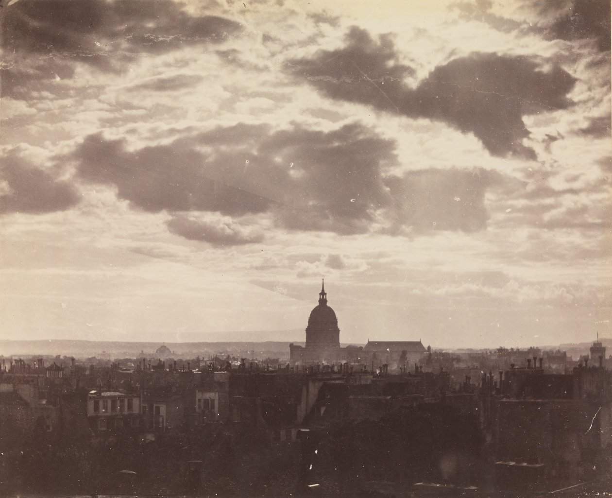 [Paris Üzerinden Bulut Çalışması], 1850