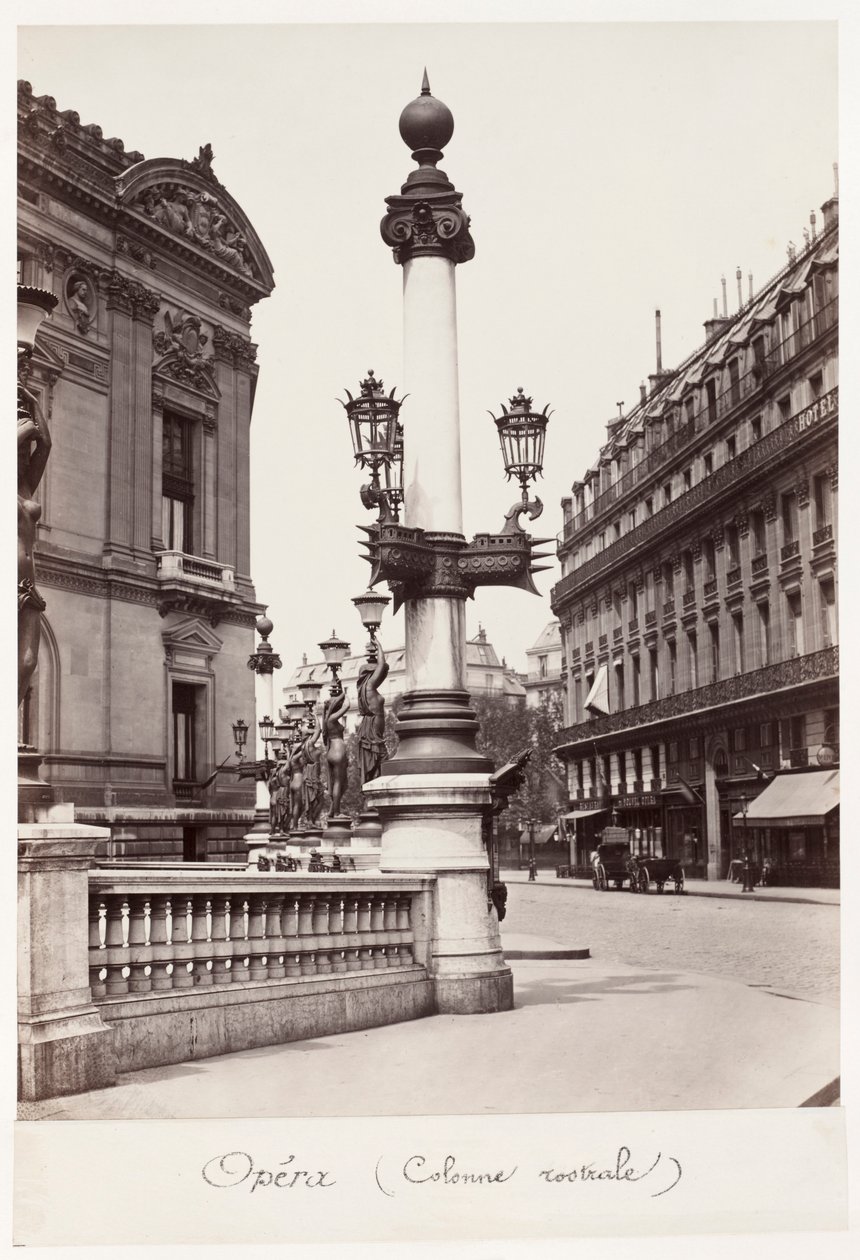 Opéra Rostral Sütunu, c. 1875. by Charles Marville