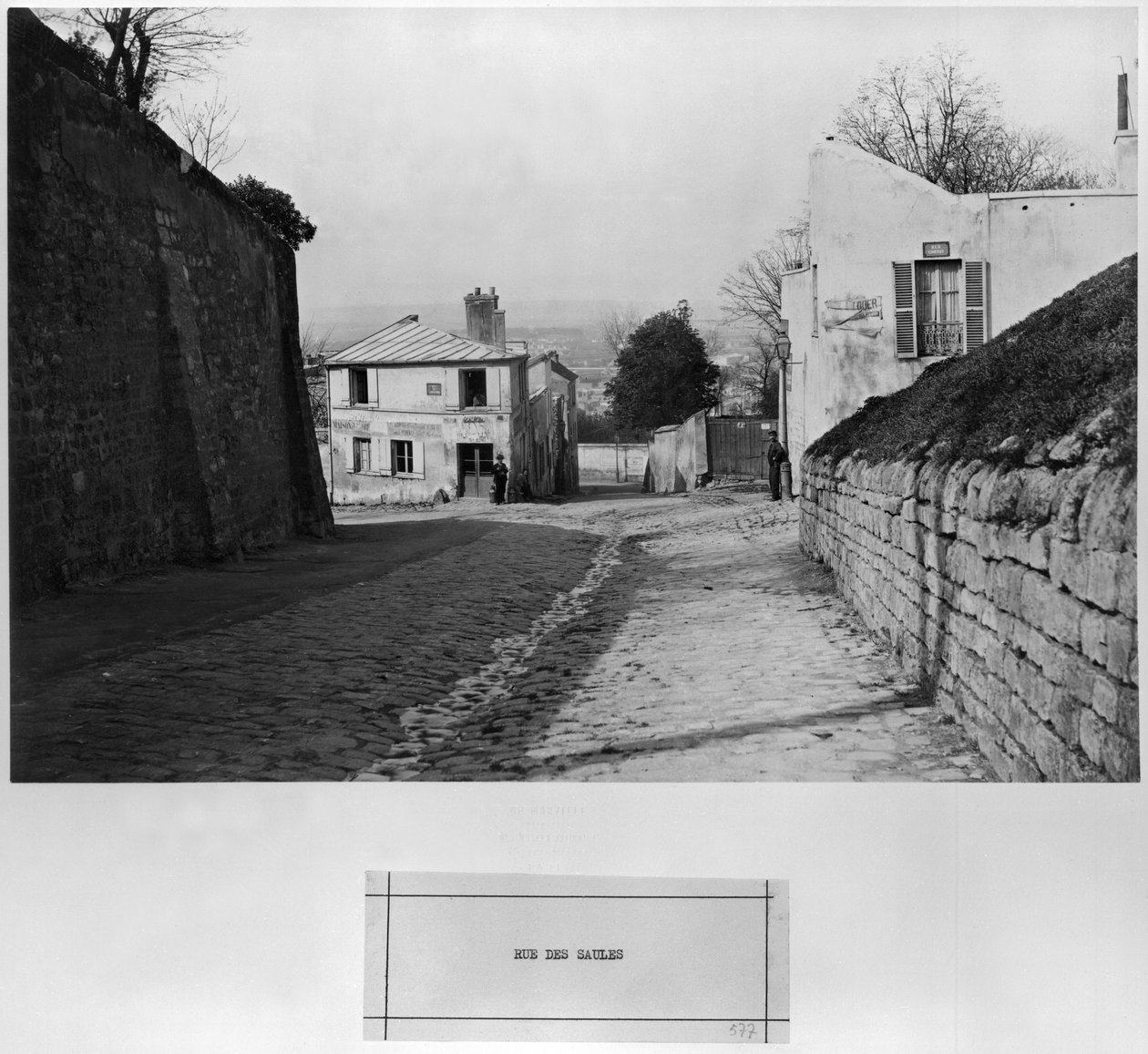 Rue des Saules, Paris, 1858-78 by Charles Marville