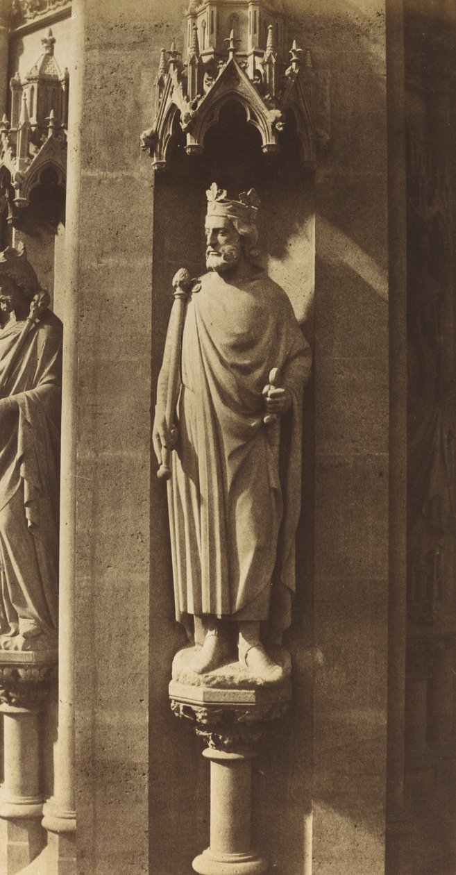 Clovis Heykeli, Sainte-Clotilde Kilisesi, Paris, 1856. by Charles Marville