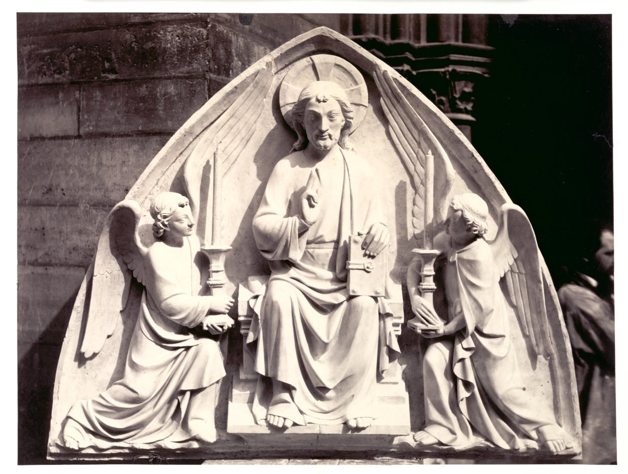 Tympanum, Strasbourg Katedrali, c. 1863. by Charles Marville