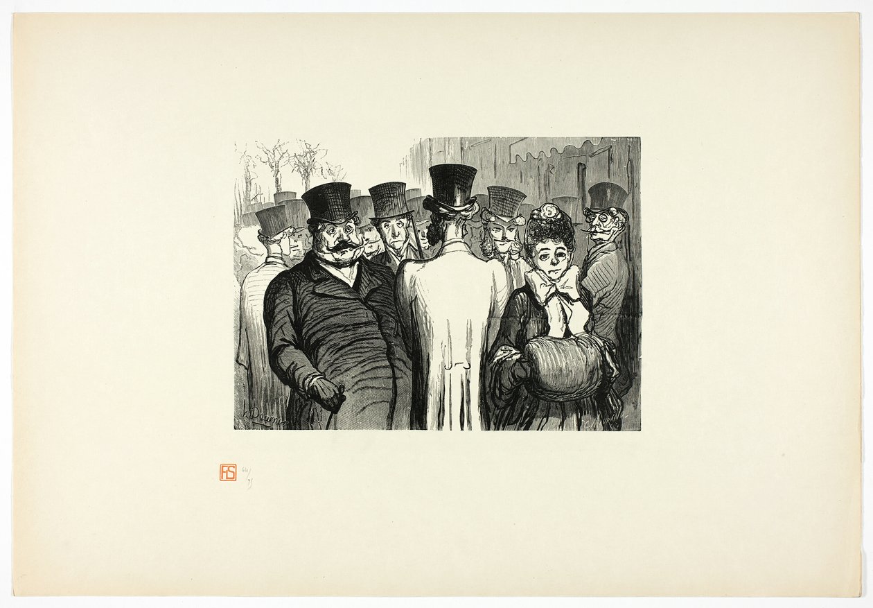 Otuz Altı Woods'un Eşsiz Baskısından Boulevard des Italiens by Charles Maurand