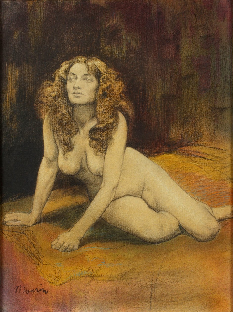 Yalancı Kadın Çıplak , c. 1895. by Charles Maurin