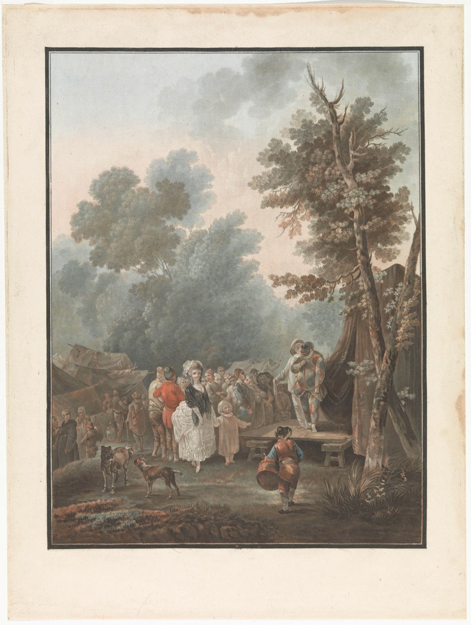Köy Hayatından Dört Sahne Köy festivali Foire de Village Köy hayatından dört tür sahne (dizi adı) by Charles Melchior Descourtis