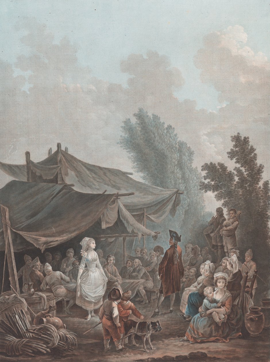 Noce de Köyü, 1788-94. by Charles Melchior Descourtis