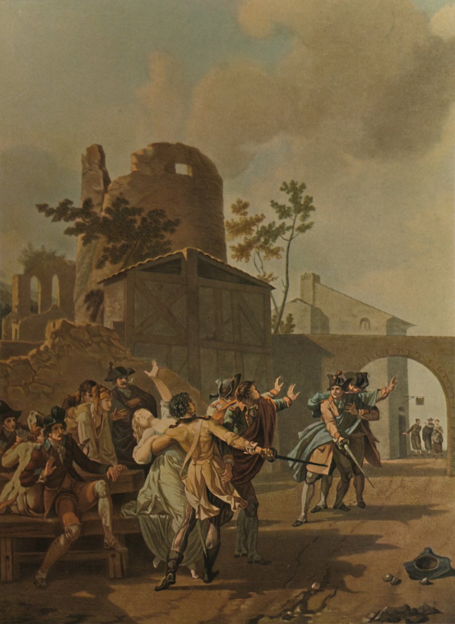 La Rixe, Kavga, c1780, 1913 by Charles Melchior Descourtis