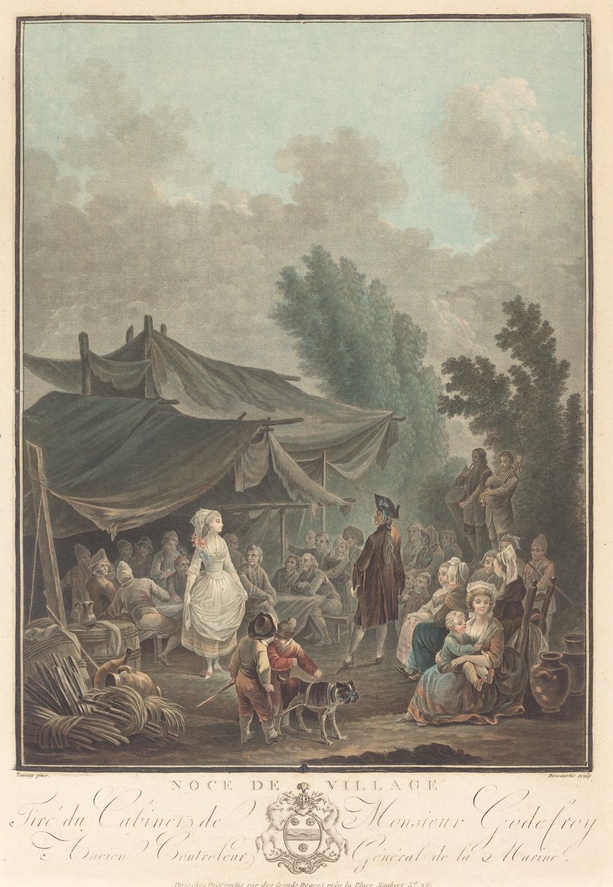 Noce de Köy Köyü Düğünü, 1785. by Charles Melchior Descourtis