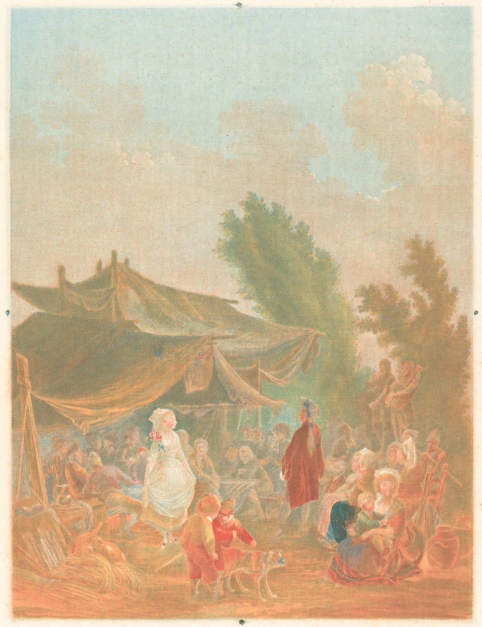 Noce de Köy Köyü Düğünü, 1785. by Charles Melchior Descourtis