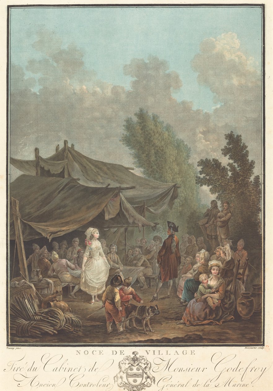 Noce de Köy Köyü Düğünü, 1785. by Charles Melchior Descourtis