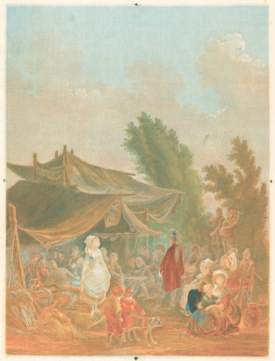 Noce de Köy Köyü Düğünü, 1785. by Charles Melchior Descourtis