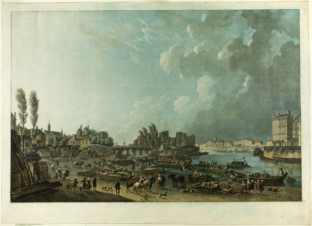 St. Paul Limanı, Paris by Charles Melchior Descourtis