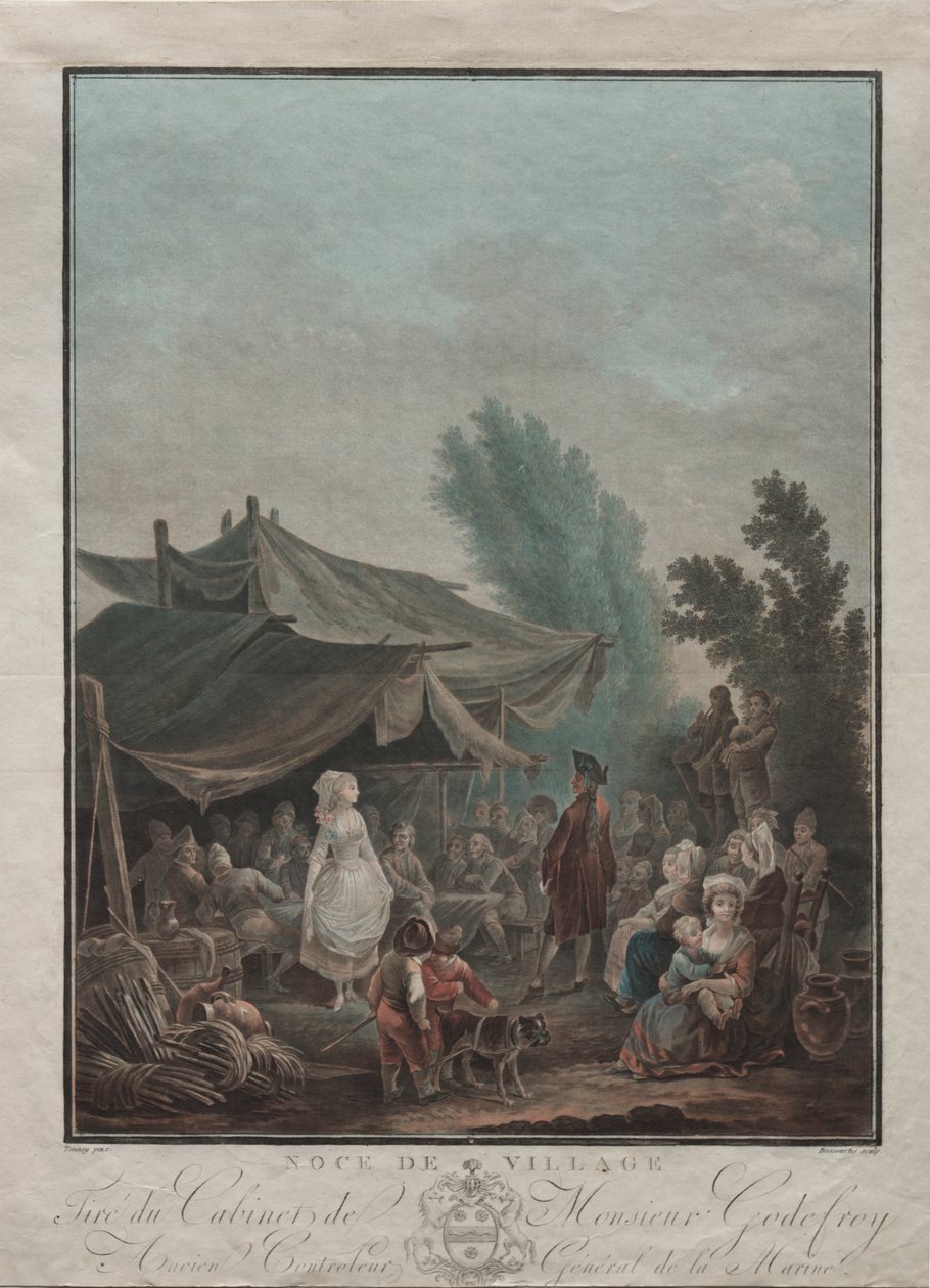 Köy Düğünü by Charles Melchior Descourtis