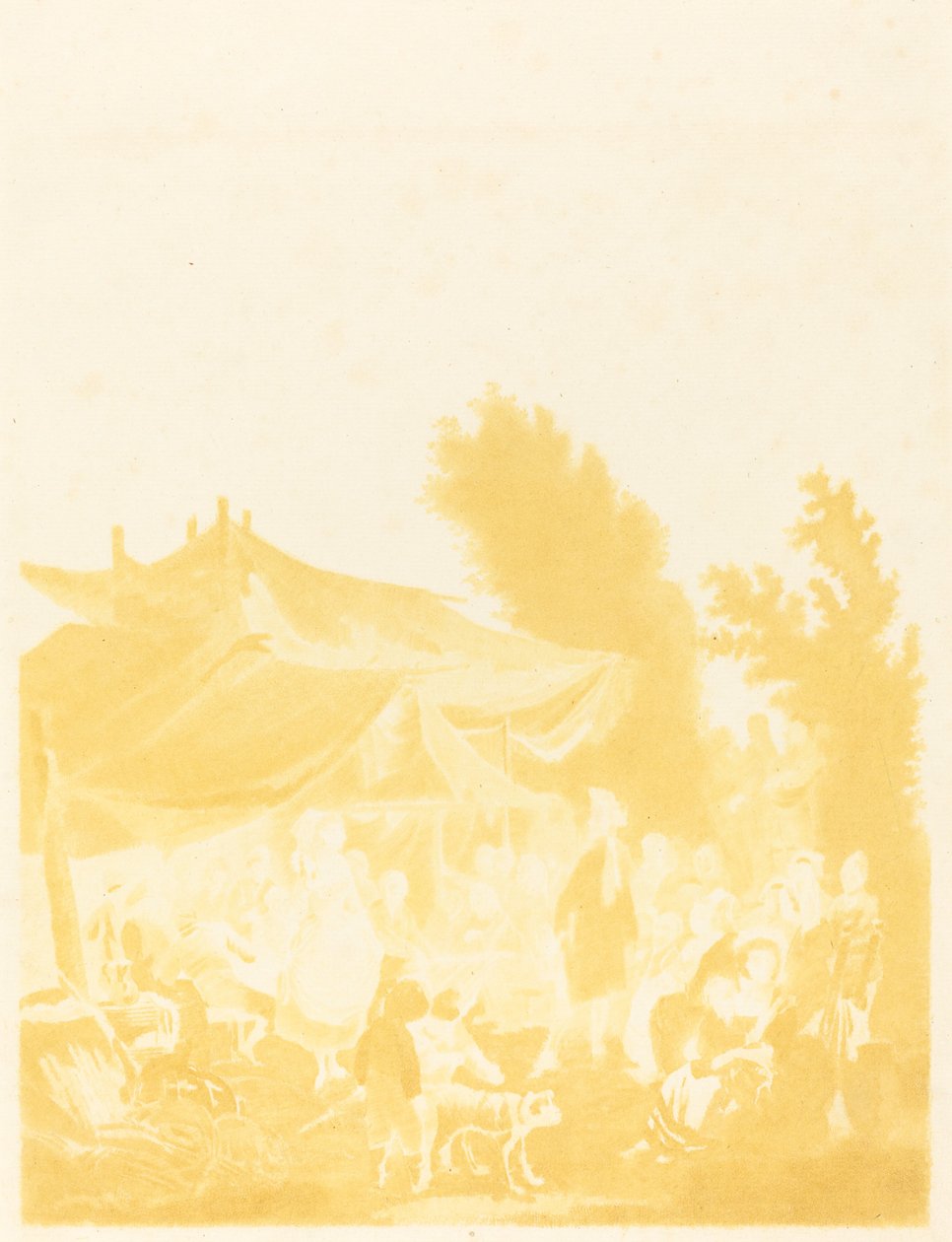 Noce de Village (Köy Düğünü) by Charles Melchior Descourtis after Nicolas Antoine Taunay