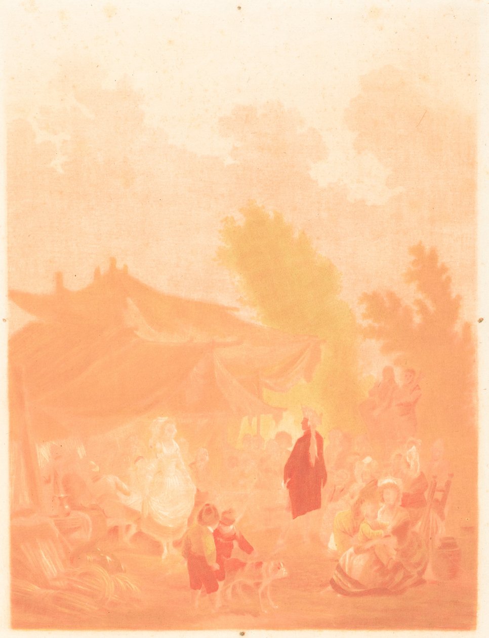Noce de Village (Köy Düğünü) by Charles Melchior Descourtis after Nicolas Antoine Taunay
