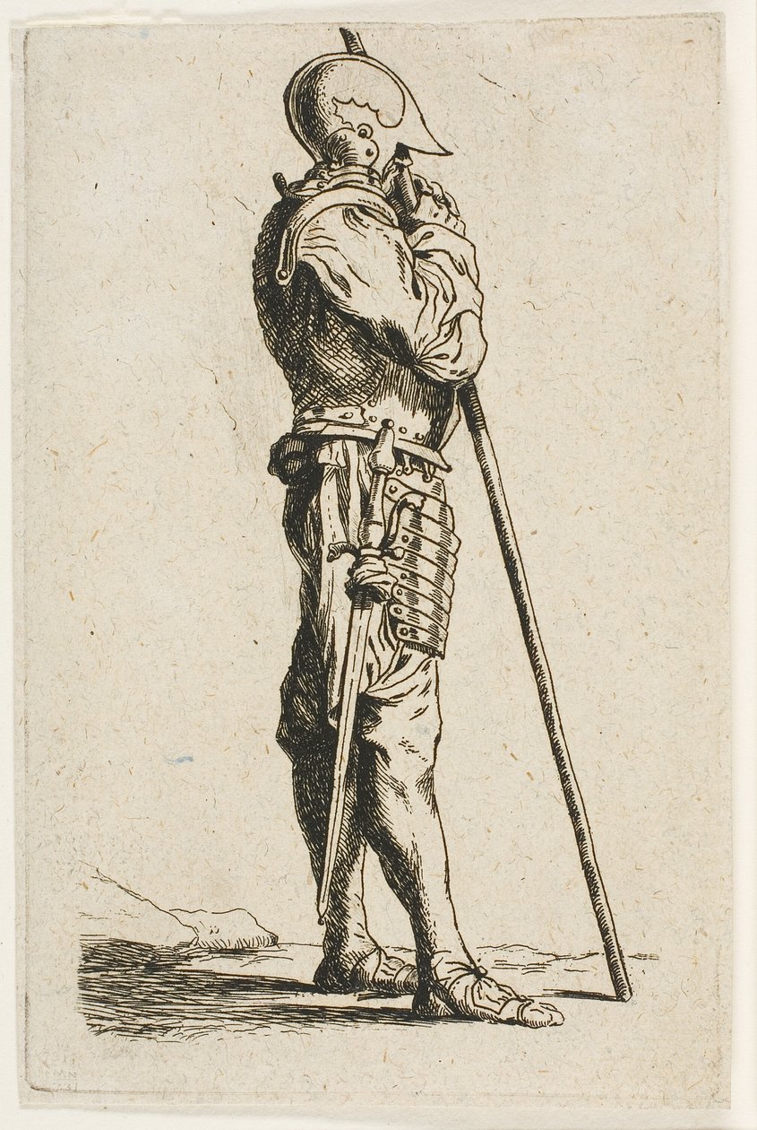 Bir Asker Ayakta, Profilde by Charles Meryon