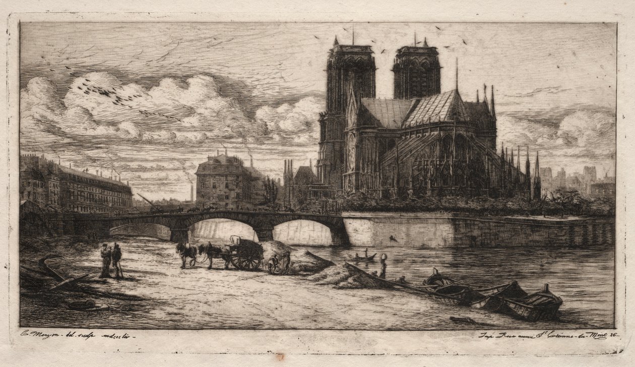 Paris Gravürleri: Notre Dame Katedrali