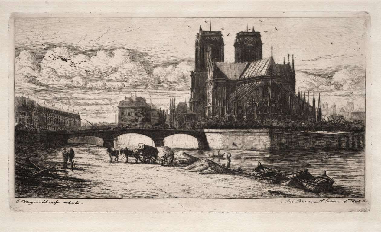 Paris Gravürleri: Notre Dame Katedrali